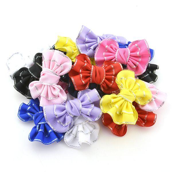 リボン パーツ フリルリボン ≪約50mm×38mm≫ 同色2個セット