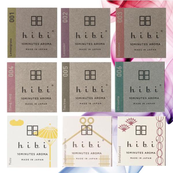 hibi 10MINUTES AROMA hibi お香 ヒビ マッチ 9種類セット レギュラー