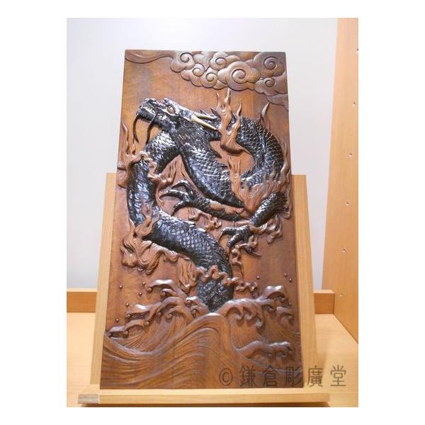 鎌倉彫 壁飾り パネル 昇龍 : 鎌倉彫廣堂 - 通販 - Yahoo!ショッピング