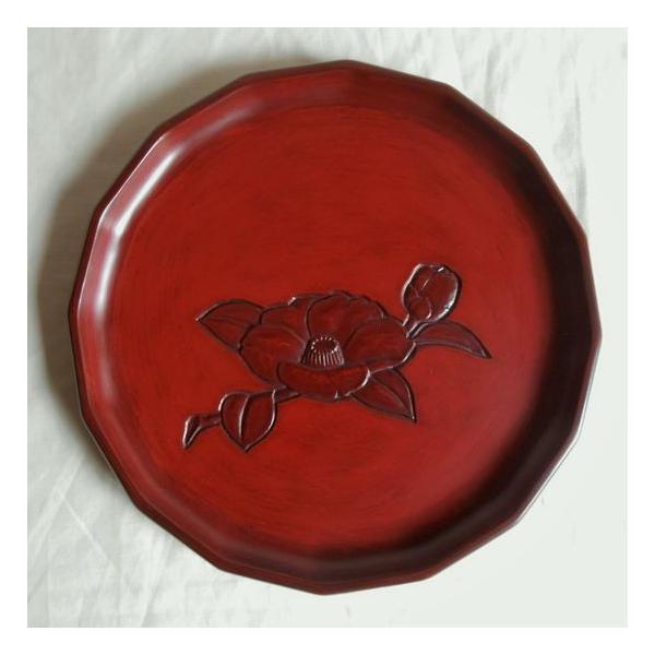 鎌倉彫 十六角盆 八寸 椿 : 鎌倉彫廣堂 - 通販 - Yahoo!ショッピング