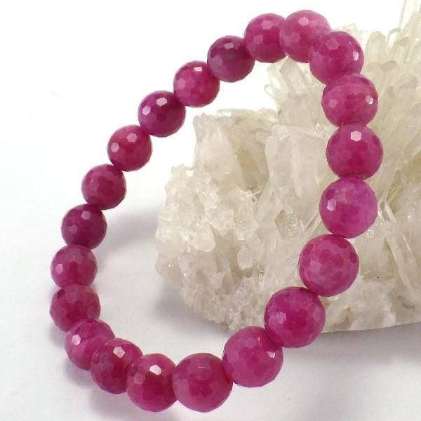 開運 ルビー ブレスレット 天然石 メンズ レディース ルビー