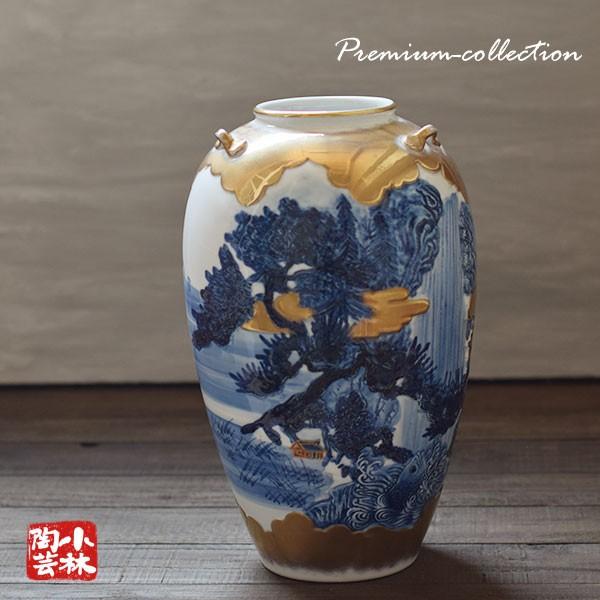 花器 有田焼 手づくり 水盤 彫刻山水 松山作 S-8 : 小林陶芸 - 通販