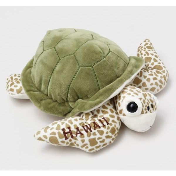 ハワイアン ホヌ ふかふか ぬいぐるみ【L】亀 海亀 カメ 守り神