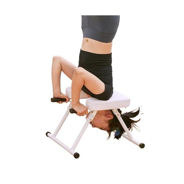 逆立ち椅子 ヨガジムチェア 倒立椅子 ヨガ補助スツール 耐荷重150kg