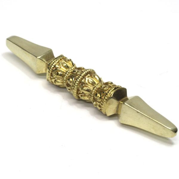独鈷杵 とっこしょ 金剛杭 両剣 ブルパ 密教法具 仏具 約11.5〜12cm