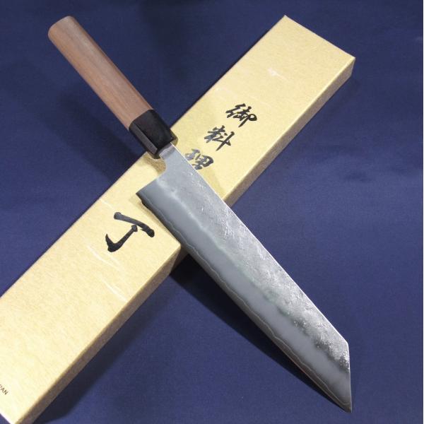 包丁 和牛刀 切付牛刀 210mm 7寸 義弘作 銀三鋼 銀紙三号 梨地仕上げ