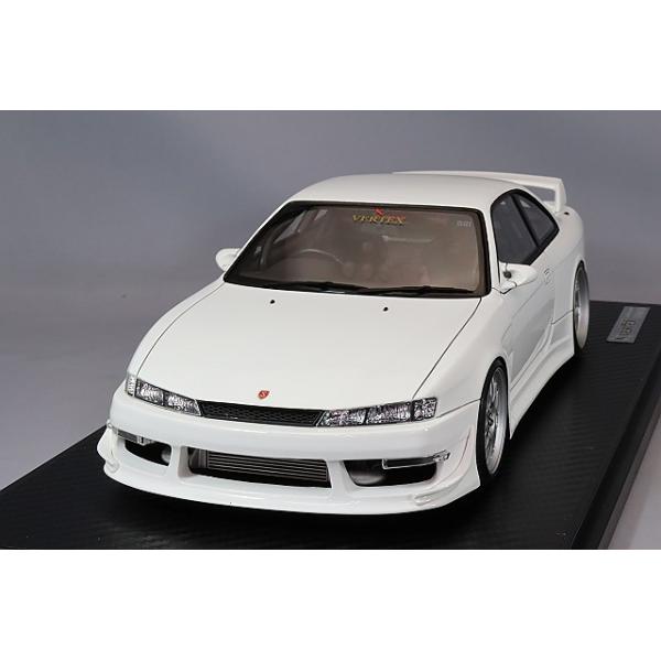 イグニッションモデル 1/18 VERTEX S14 シルビア ホワイト/BBS RG-R