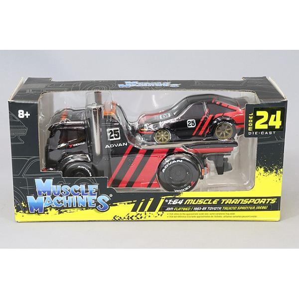 マイスト 1/64 JDM フラットベッド トランスポーター & 1983 トヨタ