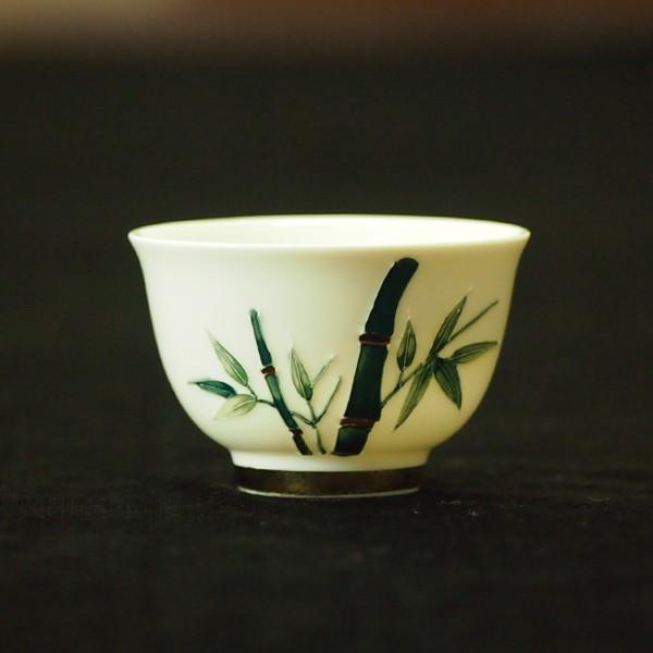 台湾茶器 茶杯 浮彫竹 丞漢製 : 台湾茶の茶葉と茶器の通販 吉祥門