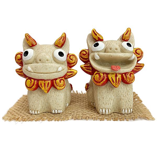 沖縄土産 シーサー 置物 ミニ 玄関 ペア ハイサイシーサー