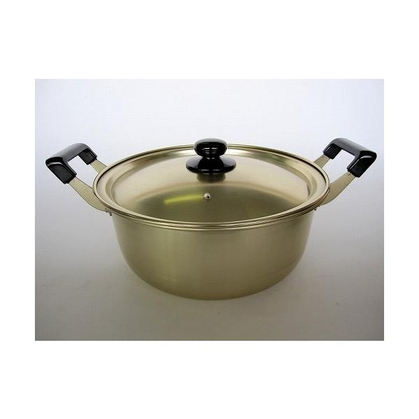 前川金属工業所 昔ながらの 味里鍋 40cm 前川金属 アルミ 両手鍋