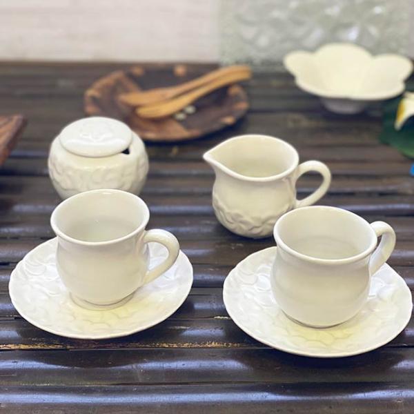 バビロン カップ＆ソーサー2客、ポット、シュガーポットセット