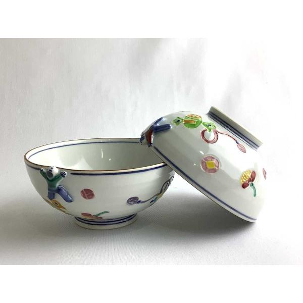 京焼・清水焼 武内裕（秀峰窯） 一閑人交趾宝散し組飯碗 : 京焼