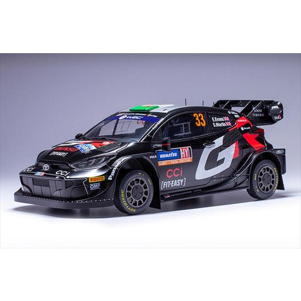 ミニカー 1/18 トヨタ ヤリス GR GRヤリス ラリー ＃33 2024 黒色