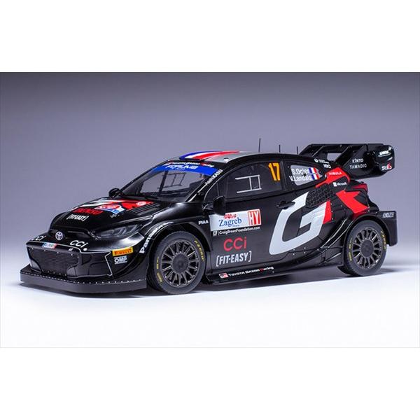 ミニカー 1/18 トヨタ ヤリス GR GRヤリス ラリー ＃17 2024 黒色