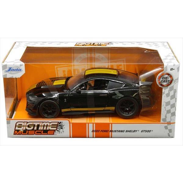 ミニカー 1/24 JadaTOYS 2020 シェルビー GT500 黒/金色 フォード