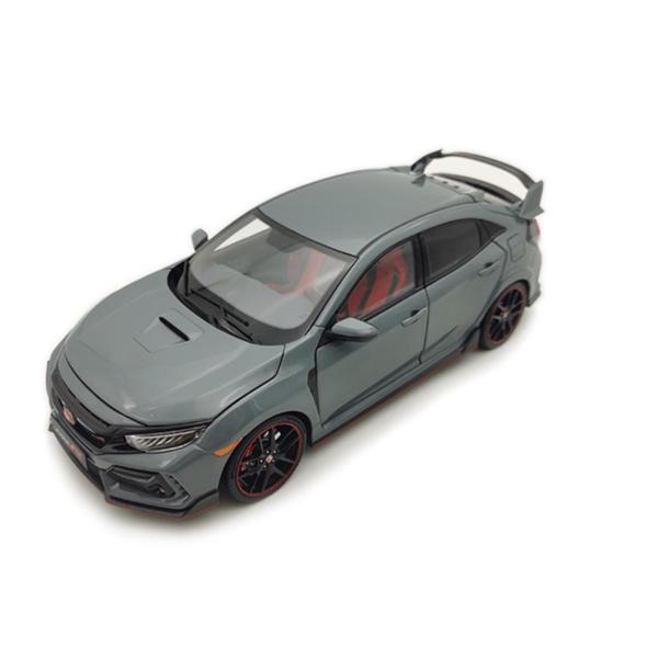 ミニカー 1/18 ホンダ・シビック タイプR FK8 グレー色 LCD TYPE R