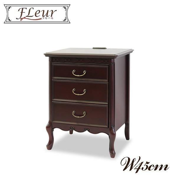 東海家具工業 チェスト ナイトテーブル サイドテーブル 3段