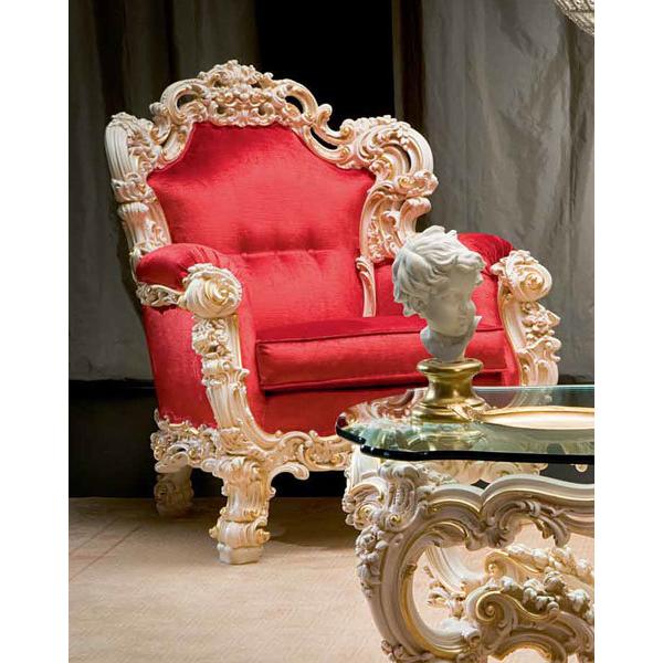 シリック 家具 1Pソファ ORFEO 8801 ヨーロピアン アンティーク 猫脚