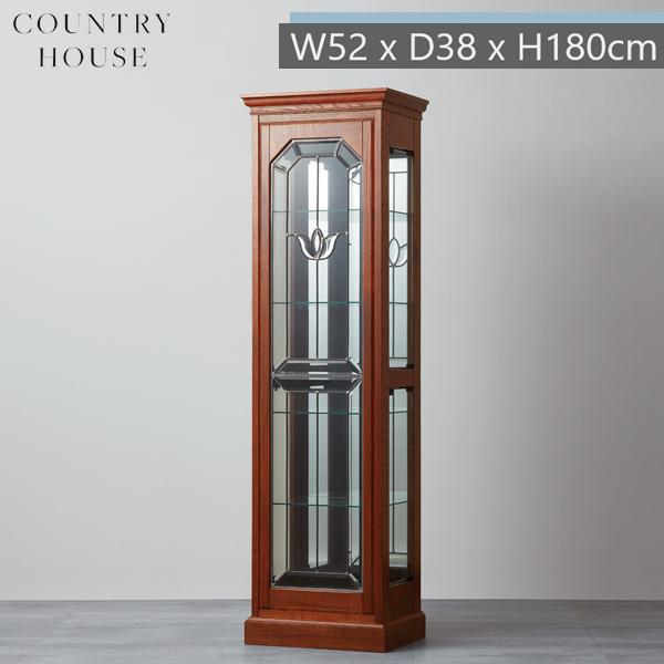 カントリーハウス ショーケース L キュリオケース ガラスケース オーク