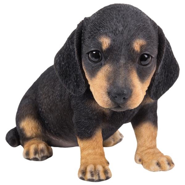 下向き座りダックスフンド woobia ウービア アニマルオブジェ 置物 犬