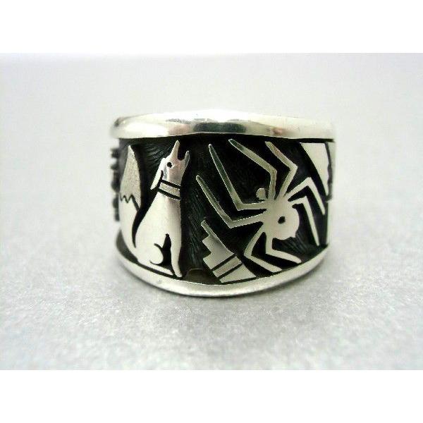 ホピ 指輪 Berra Tawahongva コヨーテとクモ : ホピ屋 - 通販 - Yahoo