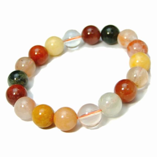 天然石 パワーストーン 40299C 福禄寿ルチルクォーツ 12mm A