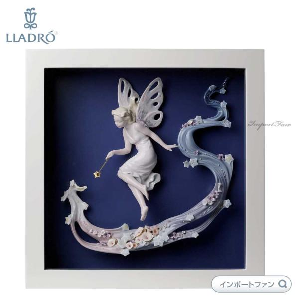 LLADRO（リヤドロ） 妖精の祈り ウォールアート 木製壁掛けフレーム