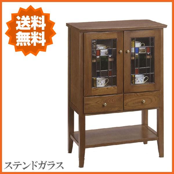 曙工芸製作所 ステンドキャビネット ガラス アンティーク サイドボード