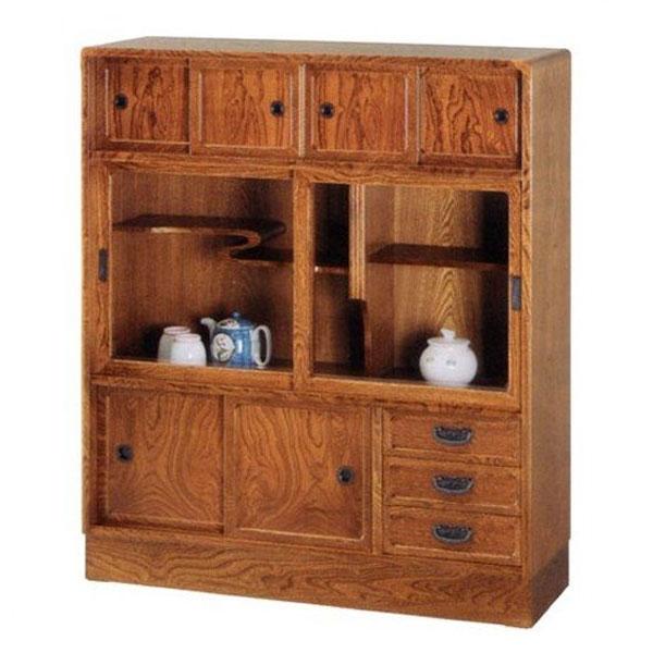 茶箪笥 和風 茶タンス 欅 茶ダンス 幅90cm 茶棚 おしゃれ リビング