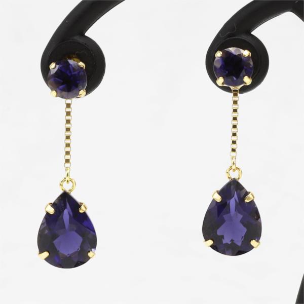 K18 アイオライトピアス 1.60ct : ジュエリー小林 - 通販 - Yahoo