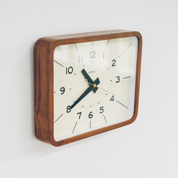 掛け時計 おしゃれ 見やすい ホルガー 壁掛け時計 壁時計 四角 寝室