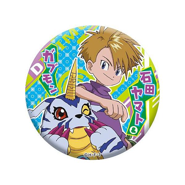 石田ヤマト＆ガブモン】 デジモンアドベンチャー 缶バッジ : トレカ