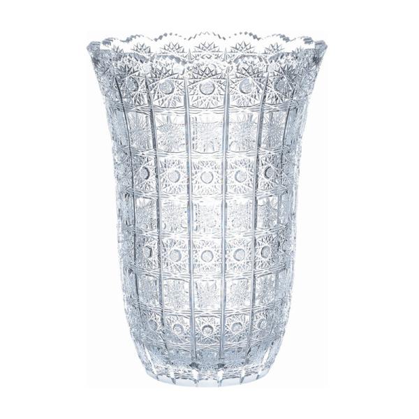 ボヘミアクリスタル500PK 特大花瓶フラワーベース透明クリア