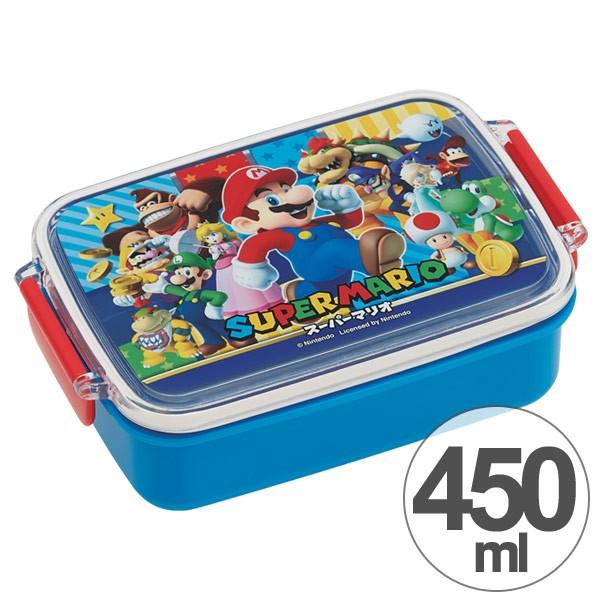お弁当箱 角型 スーパーマリオ 450ml 子供用 キャラクター （ タイト