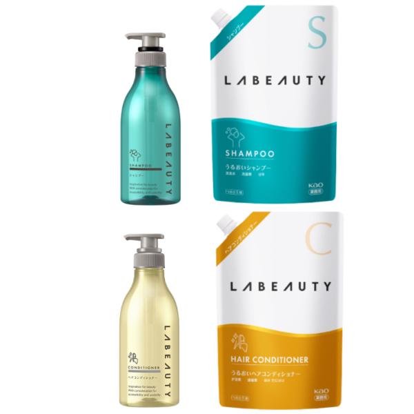 セット品]花王 ラビューティー うるおいシャンプー＆うるおいヘア