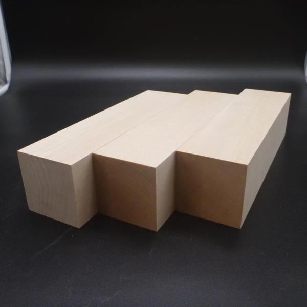 角材 シナ材 彫刻用 バードカービング 250×65×65 3個セット 仕上げ加工