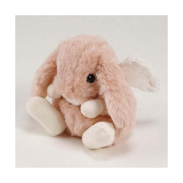 うさぎのロップイヤー ぬいぐるみ エンジェル ピンク 天使【うさぎ