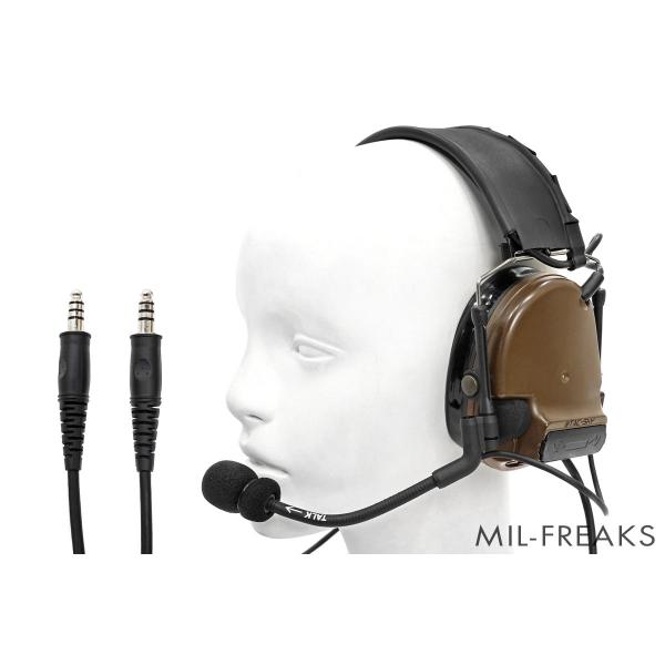 TAC-SKY Comtac III タイプ DUAL PTTヘッドセット ミリタリー