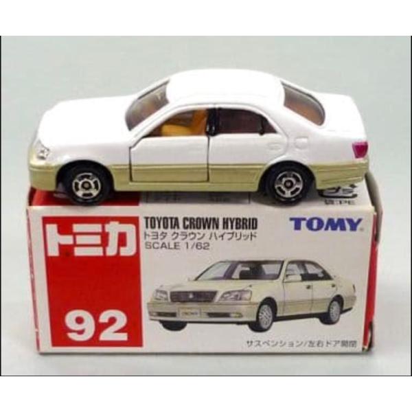 トミカ赤箱 92 トヨタ クラウン ハイブリッド ※TOMY青ロゴ : ミニカー
