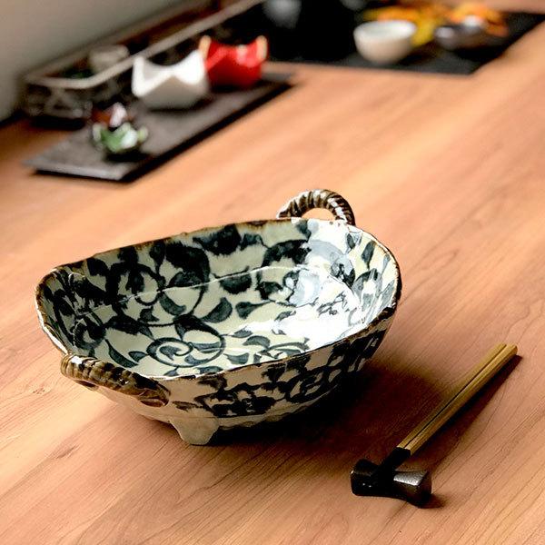 たこ唐草両手付大鉢 和食器 大鉢 業務用 約30.5cm 和食 和風 鉢 盛鉢