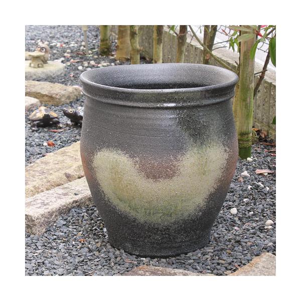 大きなつぼ 剣山 花瓶 壺 花器 花入 骨董品 骨董 茶道具 信楽焼？ 陶器