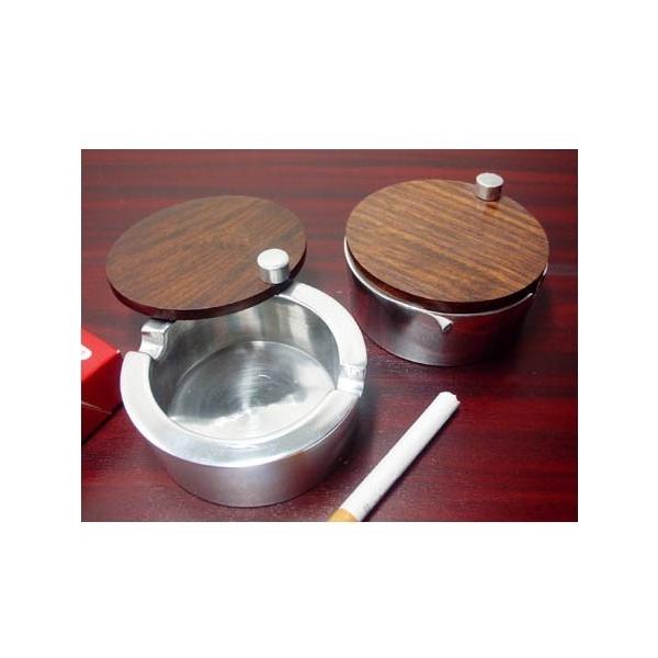 灰皿 蓋付き アルミ slide ashtray WOOD : インテリアショップNorthern