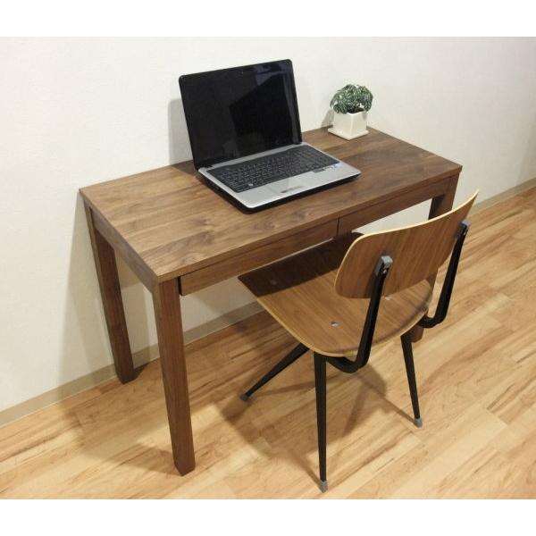 将来型デスク 学習 パソコン 『木の机』 平机 天然木 アルダー