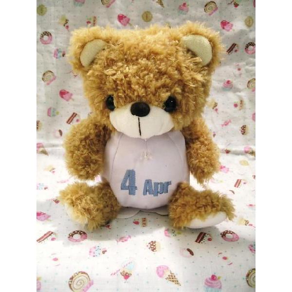 バースデー メモリアル ベアー ヌイグルミ BEAR'S365 ぬいぐるみ『4月