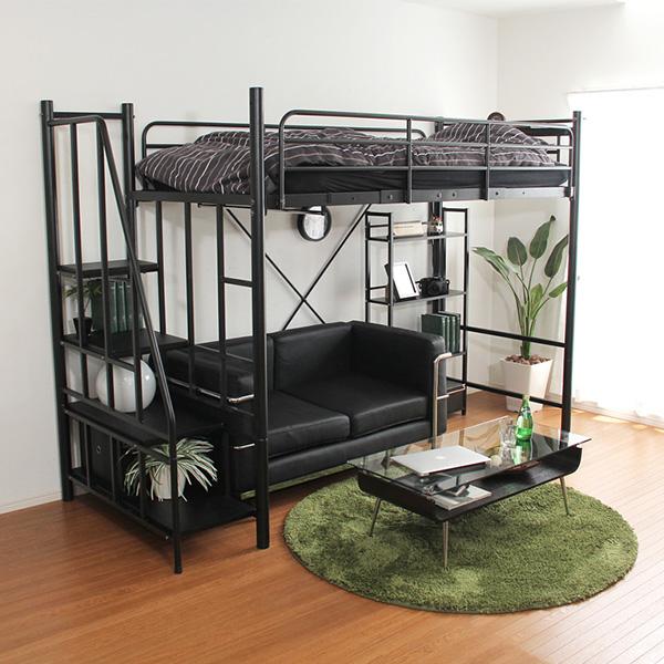 ホームテイスト（HOME taste） ロフトベット シングル 階段付き