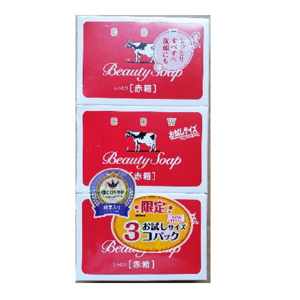 牛乳石鹸 カウブランド 赤箱 80g 3個入り お試し品 x1ケース(24個