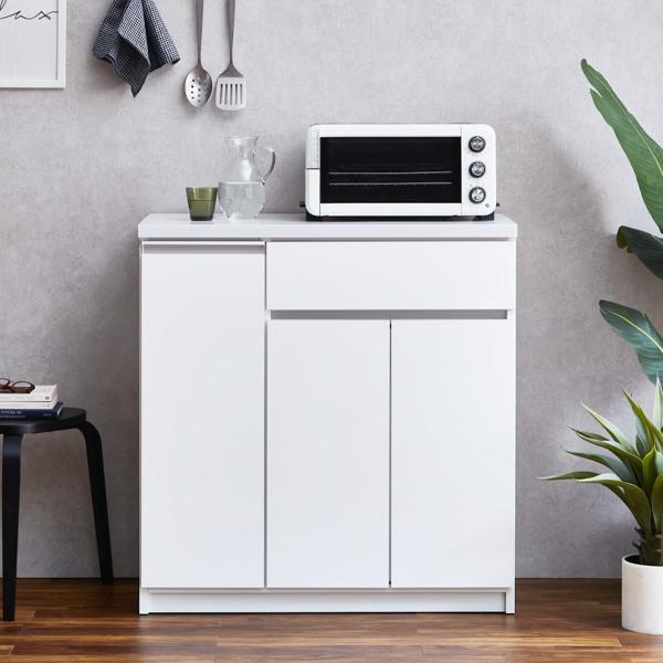 ニトリ（NITORI） キッチンカウンター(90 WH)キッチン収納 キッチン