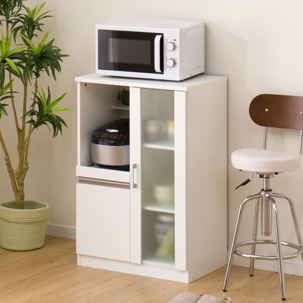 ニトリ（NITORI） レンジ台(フォルムN RE9060G WH） レンジラック