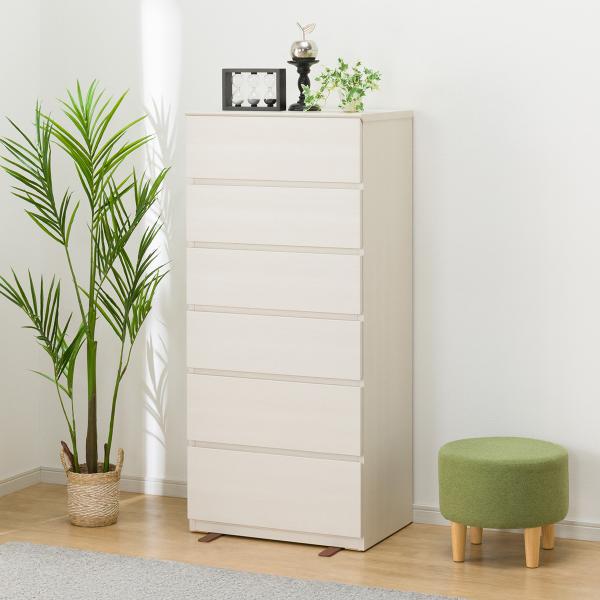 ニトリ（NITORI） ハイチェスト(クエス 60-6HC WW) タンス たんす 衣類